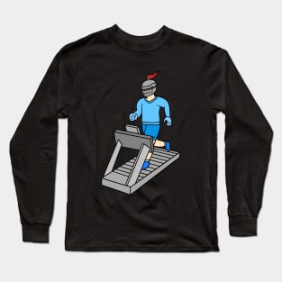 Cool knight on treadmill Long Sleeve T-Shirt